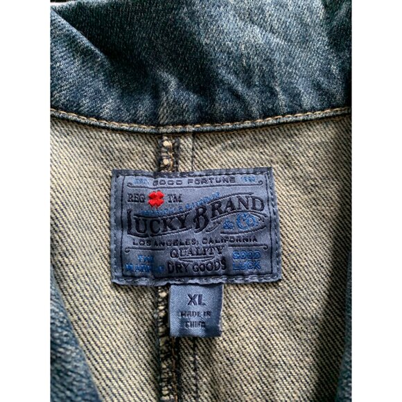 NWOT LUCKY BRAND Womens' Workwear Denim Long Sleeve Dress Size XL (PLEASE READ) - Picture 8 of 9